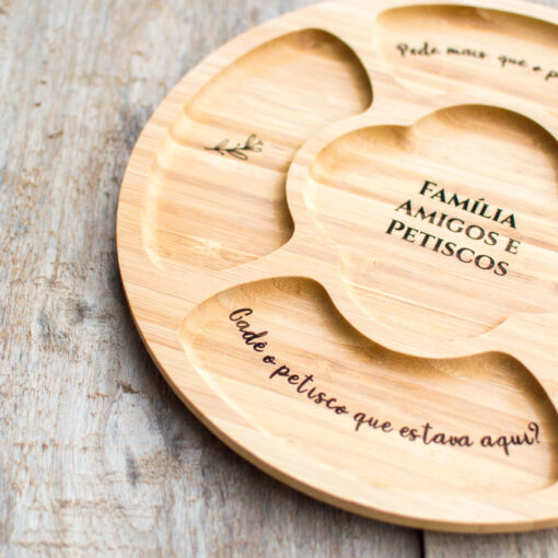 Petisqueira Redonda Personalizada